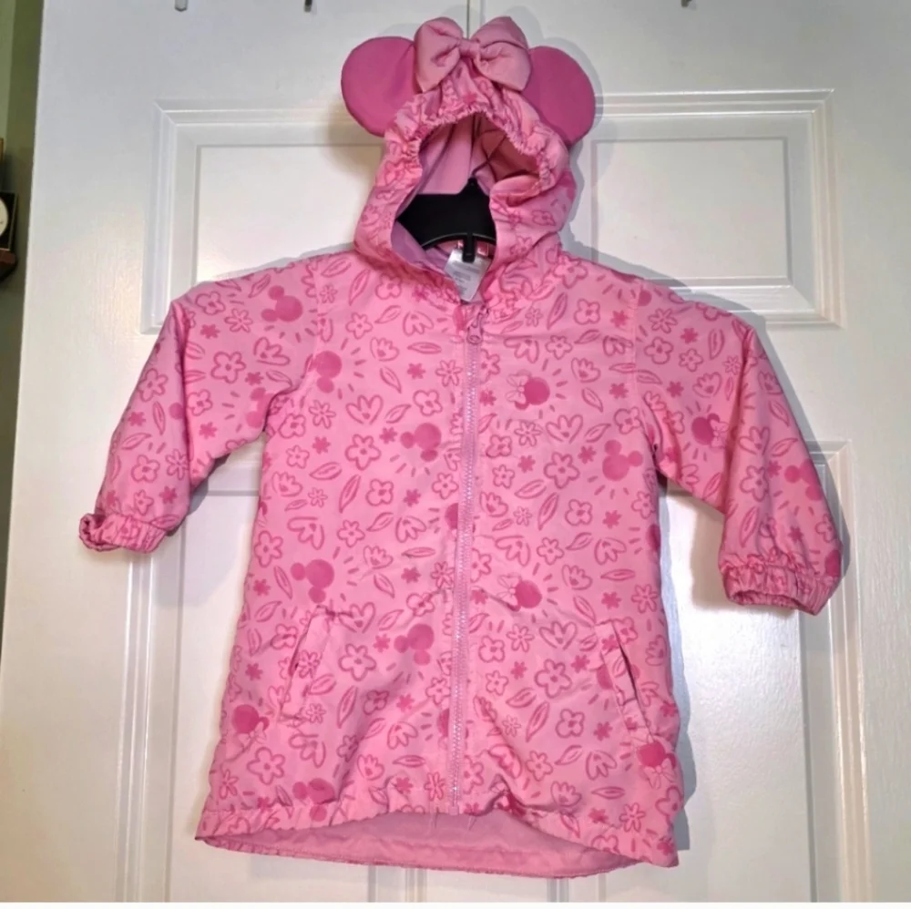 Disney Pink Minnie Mouse Hooded Jacket 3T